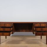 Mid-Century Model 77 Freestanding Desk in Teak from Omann Jun, 1960s