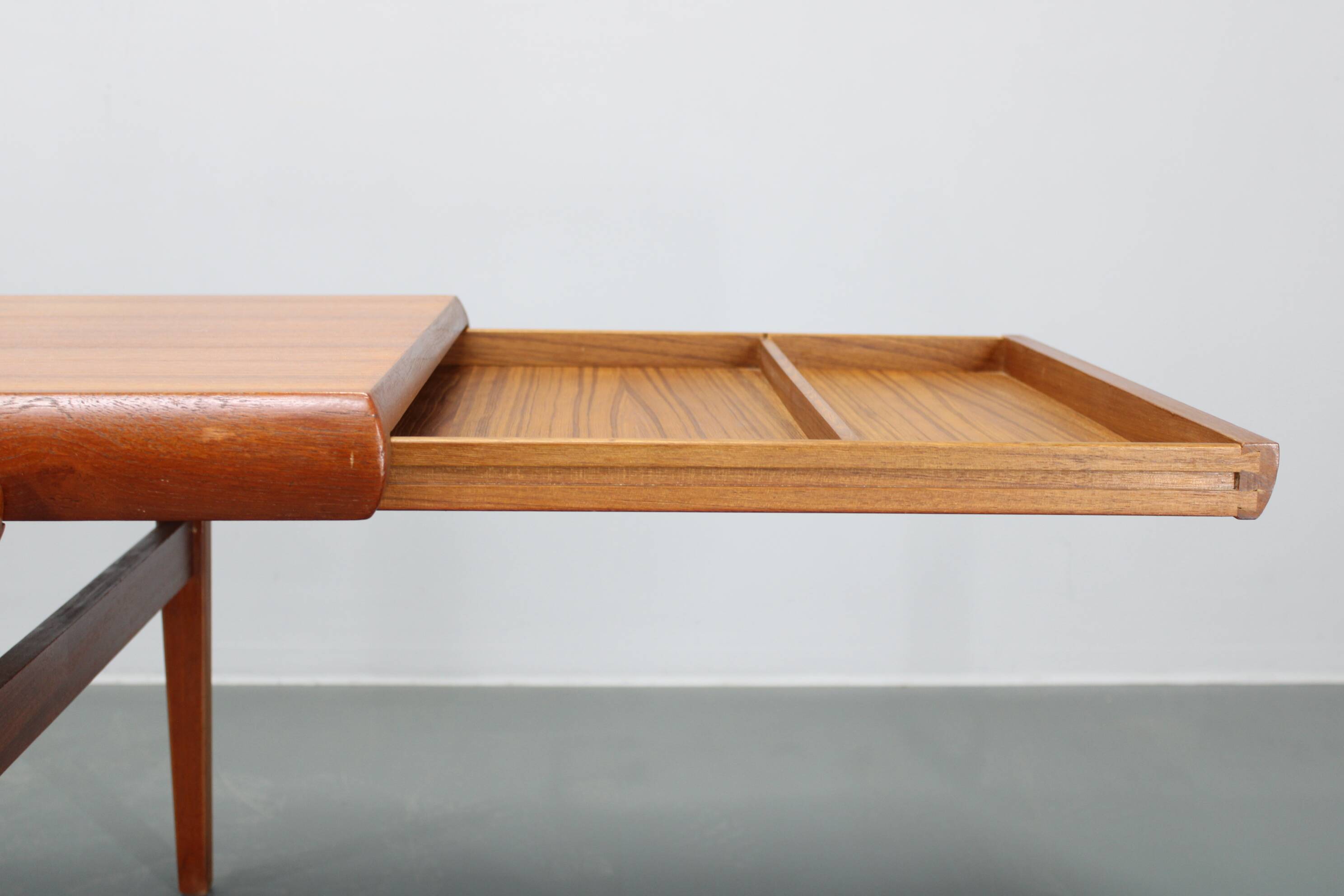1960s Johannes Andersen Restored Teak Coffee Table for CFC Silkeborg, Denmark