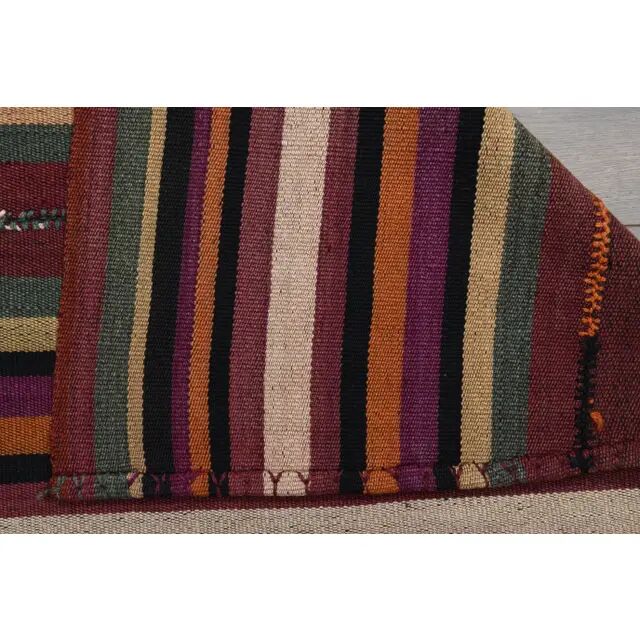1970s vintage Turkish Oushak handmade wool cotton red area rug 170x270