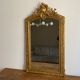 Late 19th century gilded mirror with decorated pediment 125x70cm