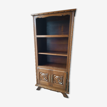 Solid oak basque style bookcase