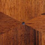 Large mahogany, oak and mother-of-pearl cabinet from the 1940s