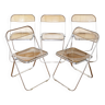 5 Folding chairs - Plia - Castelli