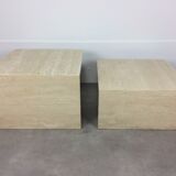 Travertine coffee table set, sofa tips