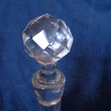 Lot of 2 crystal carafes hand-sized ass millstone