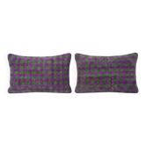 Set of 2 vintage kilim cushion covers 41x61 cm