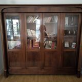 Empire mahogany display bookcase