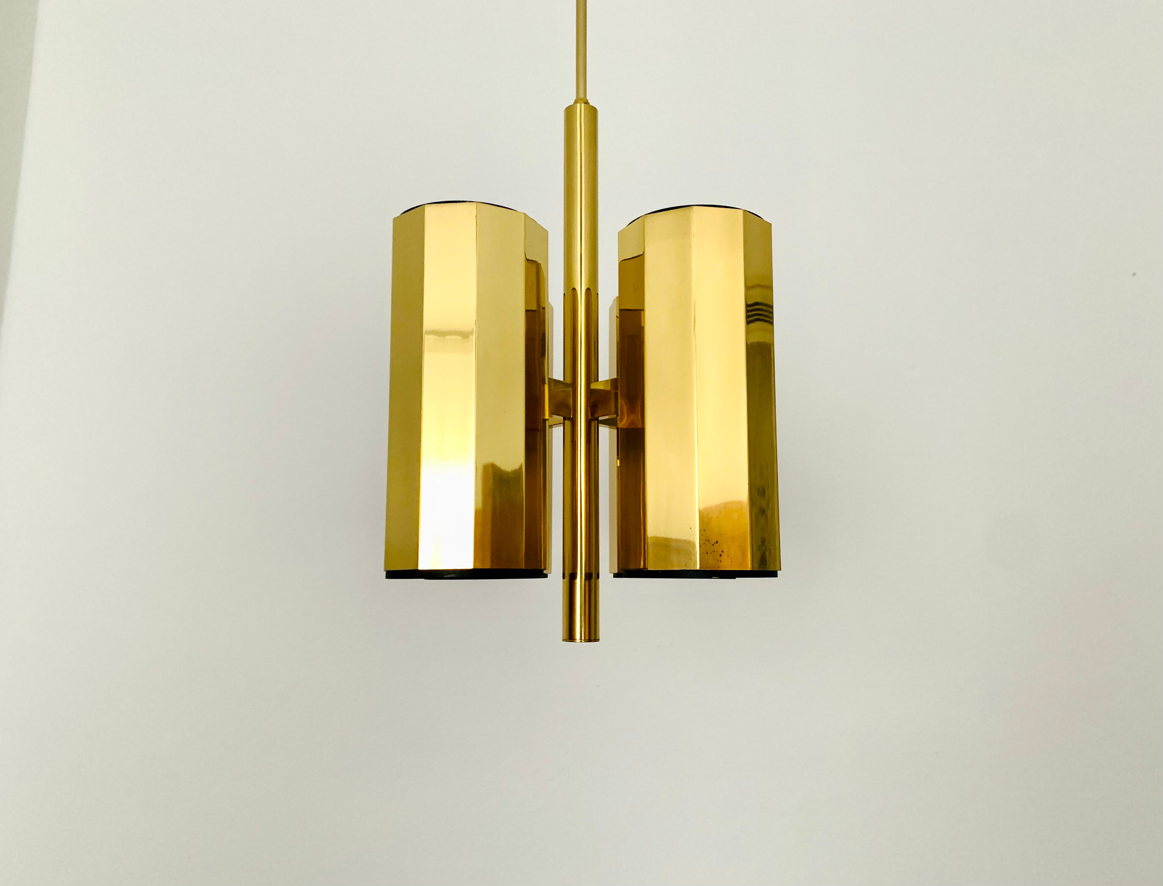 Brass chandelier