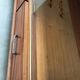 Vintage 1960s enfilade in varnished cherry wood.