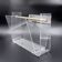 "Omega" magazine rack by David Lange, Roche Bobois plexiglass, 1970
