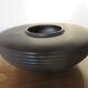 St Clement's matte black ceramic vase from the 1960s