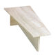 Architectural coffee table from the 70s in modernist travertine