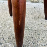 Vintage "Berger" stool, tall, in ash, Charlotte Perriand, 1950s