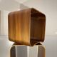 Paire de tabourets / tables d'appoint, palissandre aluminium, bois mutlipex