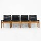Monk dining chairs by Afra & Tobia Scarpa for Molteni, 1970s