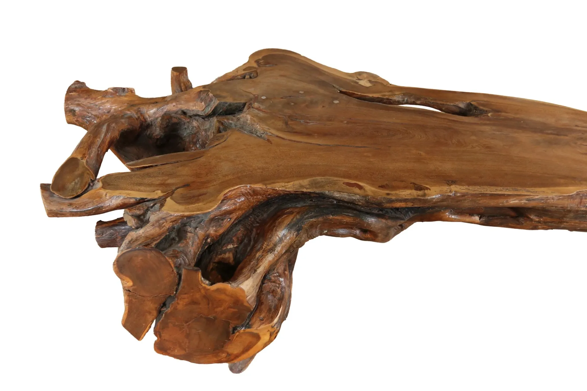 Large sculptural root wood coffee table – circa 1970