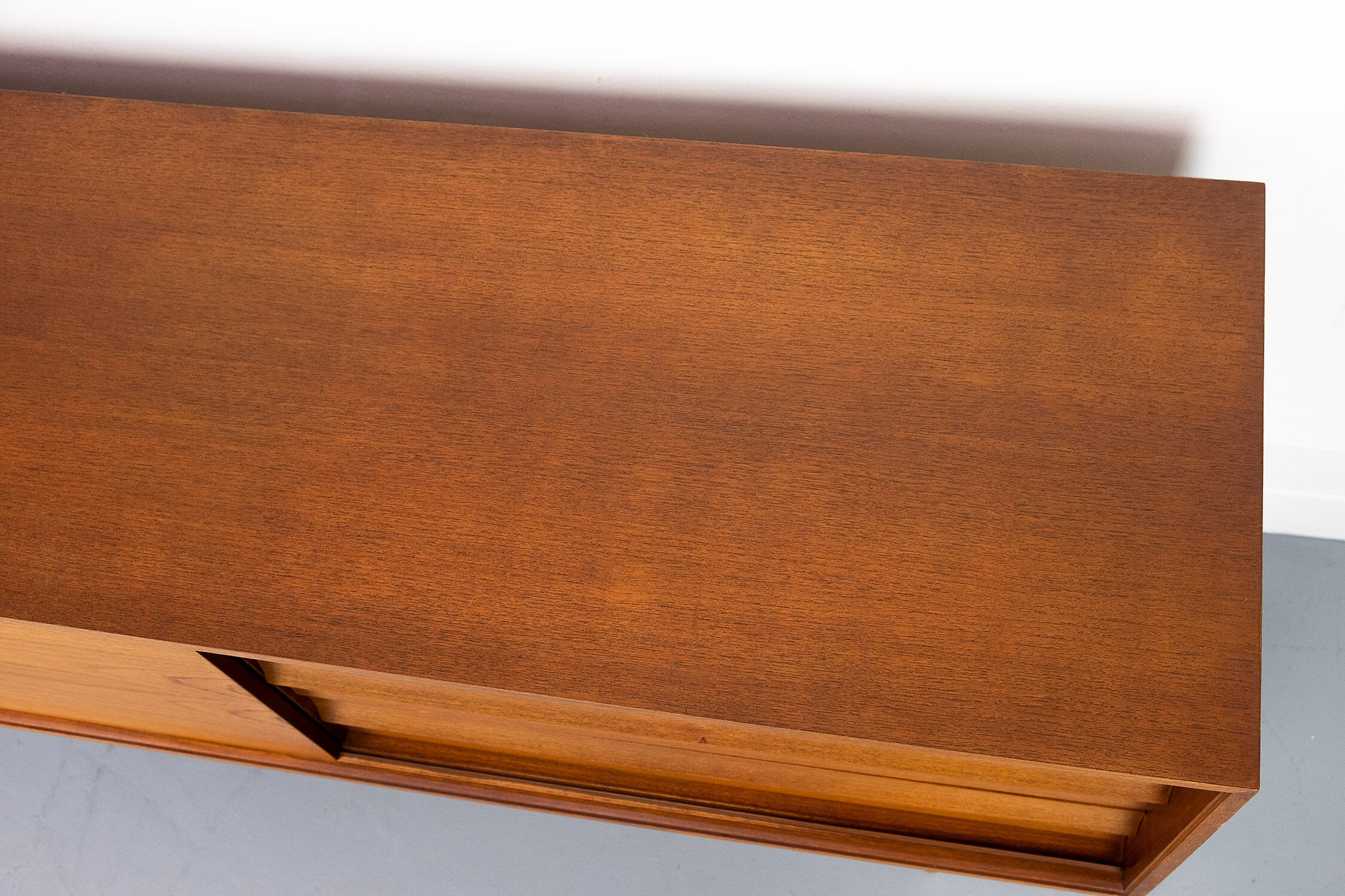 Vintage Sideboard in Teak with sliding door and drawers, 1960s