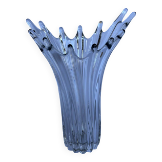 Vase eclat en cristal soufflé de vannes