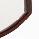Thomas Poss Eferfolger wall mirror in rosewood triangular Denmark 1960