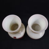 Pair of vases opaline Domec