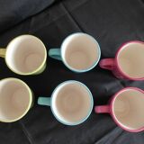Colorful polka dot cups