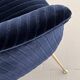 Italian Armchair with Brass Legs reupholstered in Magnificent Velvet