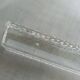12 crystal knife rests in their box, Hungary, diamond point