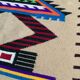 Vintage 100% woven wool rug