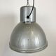 Oval industrial polish factory pendant lamp from mesko, 1970s