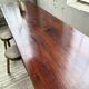 Table XXL noyer massif foncé 3m
