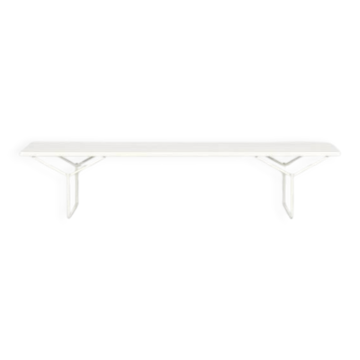 Banc « 400 » en bois blanc par Harry Bertoia pour Knoll International.