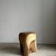 End of sofa, stool or monoxyl side table in solid suar