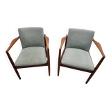 Set of 2 Danish teak dining chairs/armchairs
