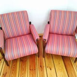A pair of armchairs, vintage, 60s