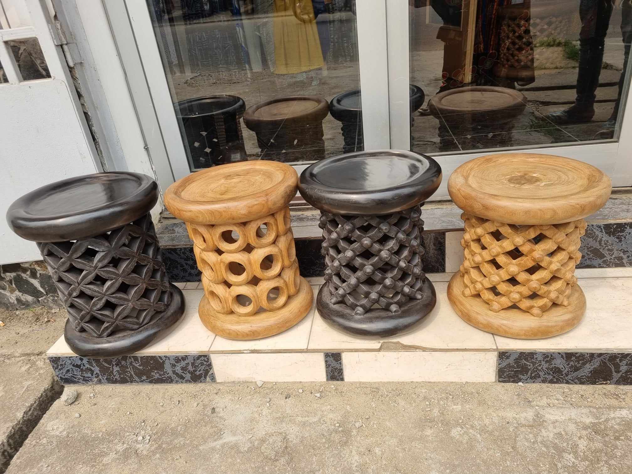 African Bamileke Stool Babanki