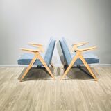 Paire de fauteuils par J. Chierowski 1960