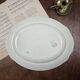 Plat ovale anglais Burleigh Ware – Crème & vert – Made in England