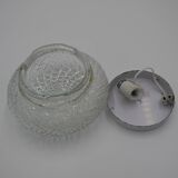 Molded glass ceiling lamp