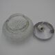 Molded glass ceiling lamp