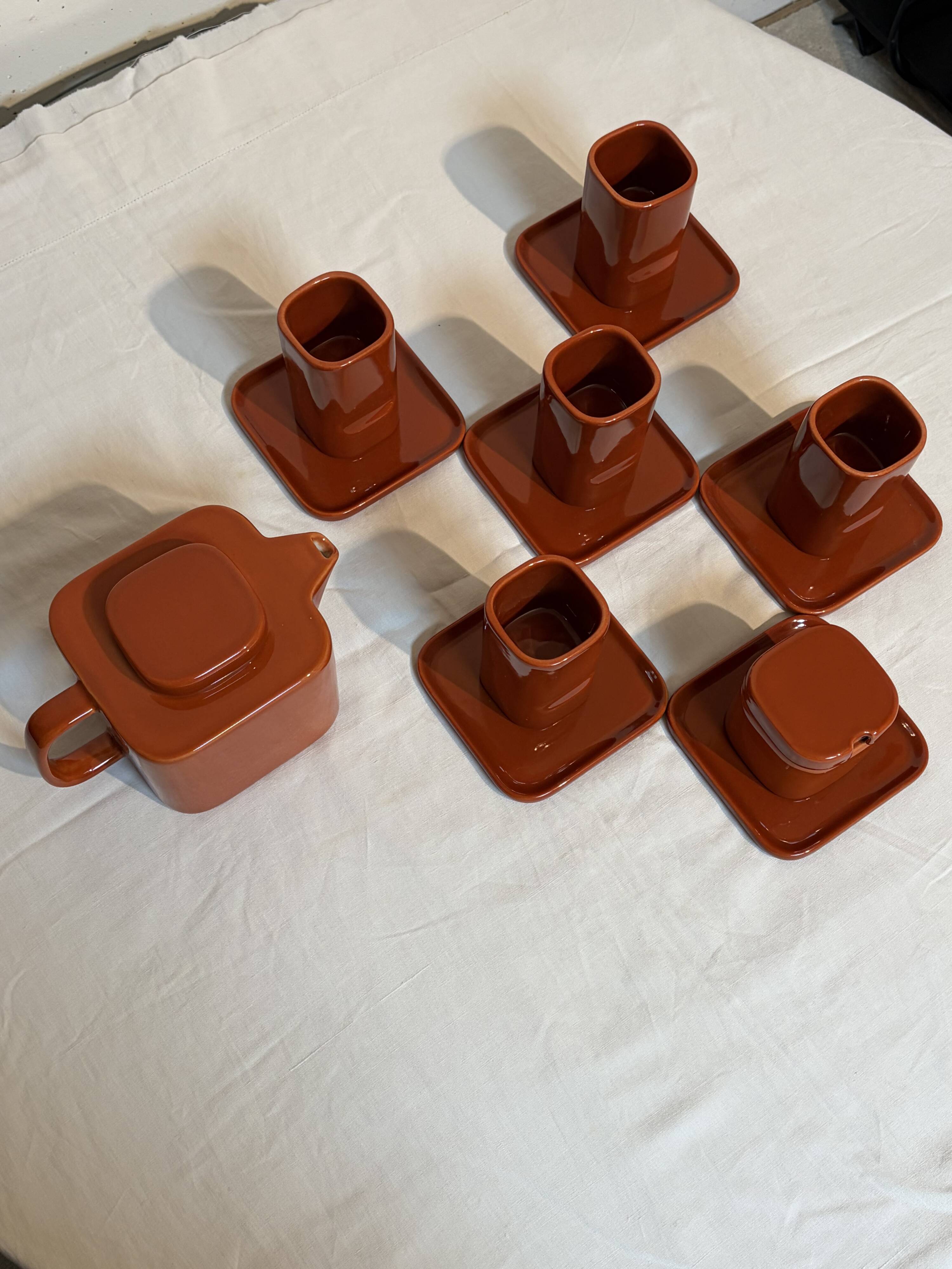 Tea set "Sakura", Makio Hasuike, Franco Pozzi, 1967