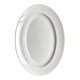 Creil & Montereau oval dish in white ironstone, "Labrador" service
