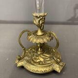 Vase cornet old, soliflore bronze