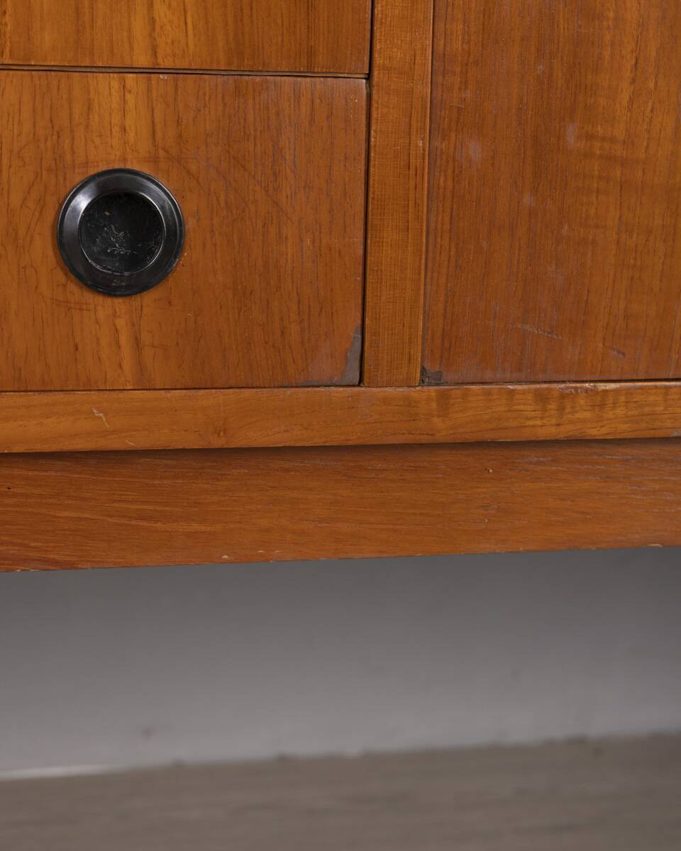 Vintage 1960s teak wood sideboard, italian design