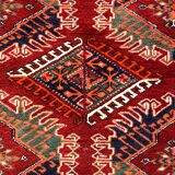 Turkmen Kizil-ayak Bukhara Rug: 2.65 X 1.85 - Handmade