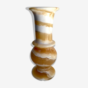 Vase en onyx vintage 25cm