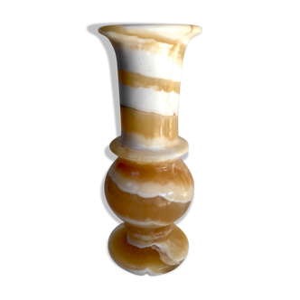 Vase en onyx vintage 25cm