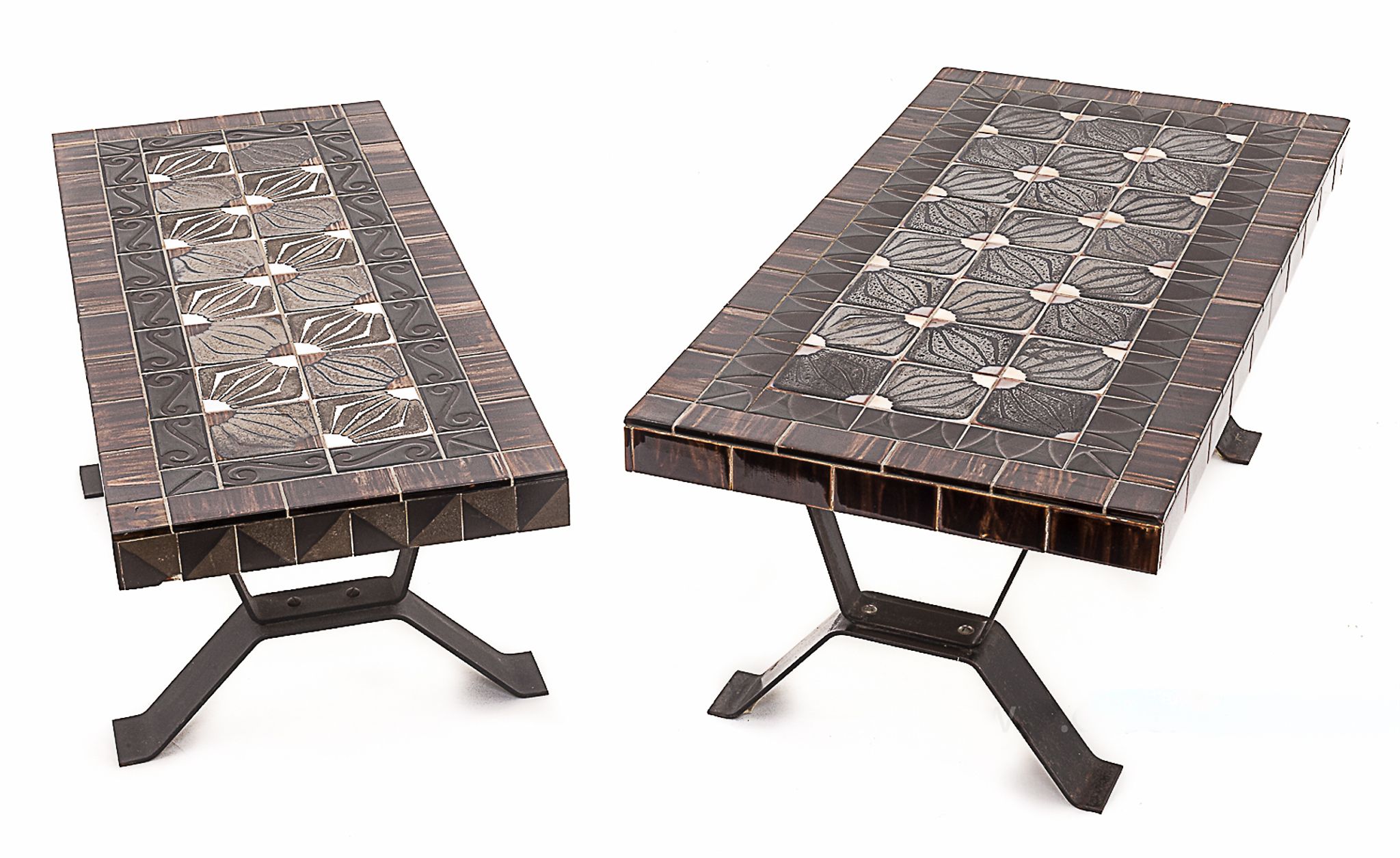 Duo de tables en fer forgé