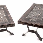 Duo de tables en fer forgé