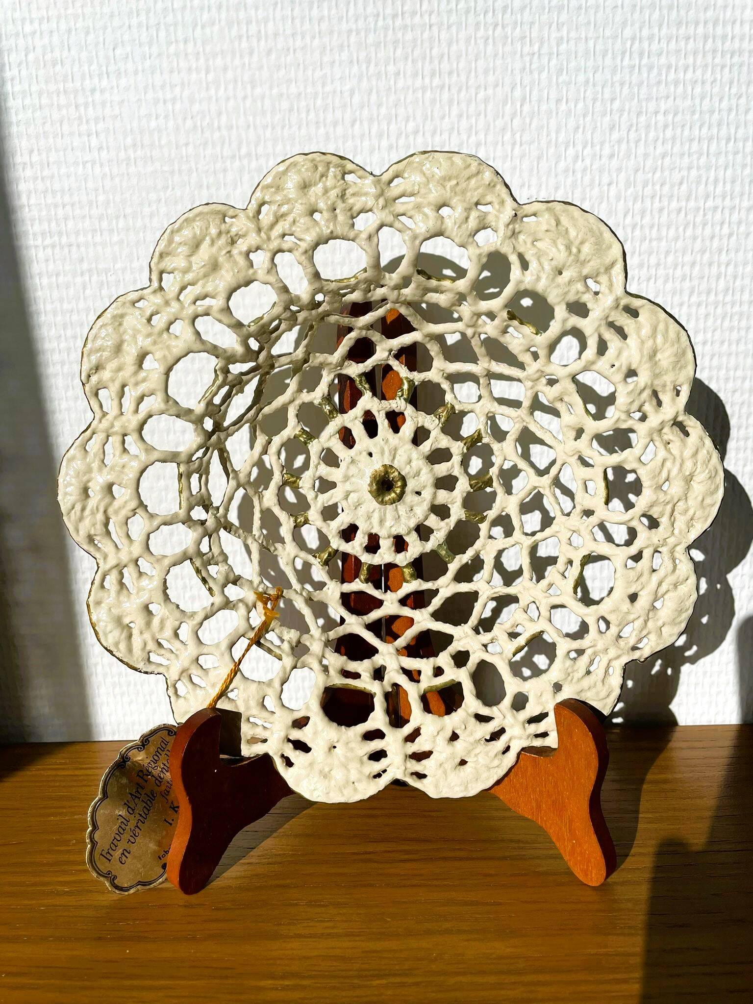 Lace and ceramic catchall