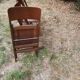 Pair of folding bistro chairs Baumann
